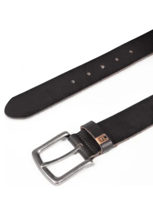 Alternative view of Timezone  Leather Belt   Black