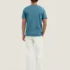 Dstrezzed 202274 Mc Queen Organic cotton T-shirt 202274 Provincial Blue - Image 4