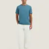 Dstrezzed 202274 Mc Queen Organic cotton T-shirt 202274 Provincial Blue - Image 2