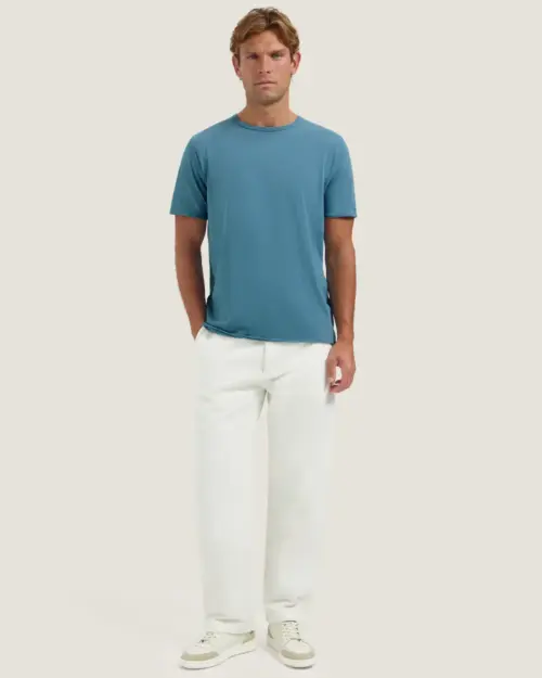 Alternative view of Dstrezzed 202274 Mc Queen Organic cotton T-shirt 202274 Provincial Blue