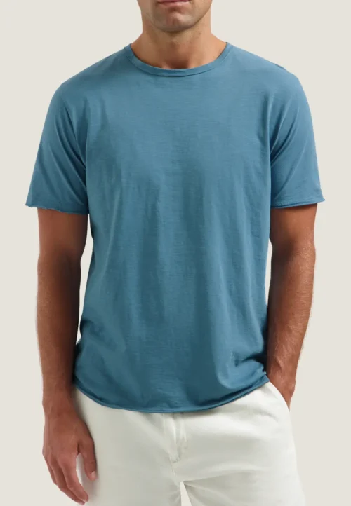 Dstrezzed 202274 Mc Queen Organic cotton T-shirt Provincial Blue - Image 5