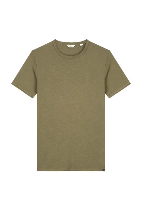 Dstrezzed  202274 Mc Queen Organic cotton T-shirt Stone Grey - Image 3