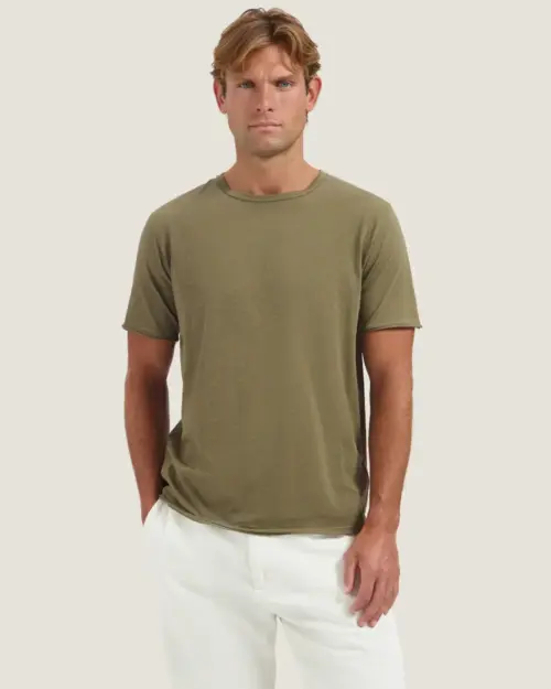 Dstrezzed Mc Queen Organic Cotton T-Shirt Stone Grey