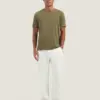 Dstrezzed Mc Queen Organic Cotton T-Shirt 202274 Stone Grey - Image 2