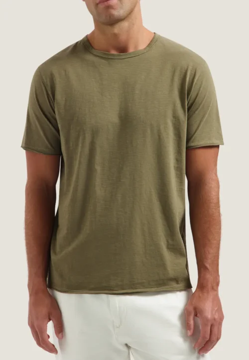 Dstrezzed  202274 Mc Queen Organic cotton T-shirt Stone Grey - Image 5