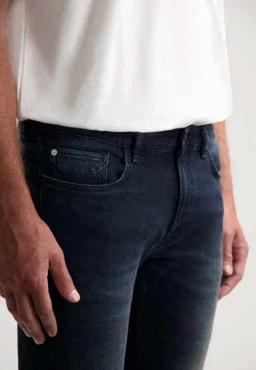 Dstrezzed Lancaster 5 Pocket Denim Deep Blue Black - Image 4