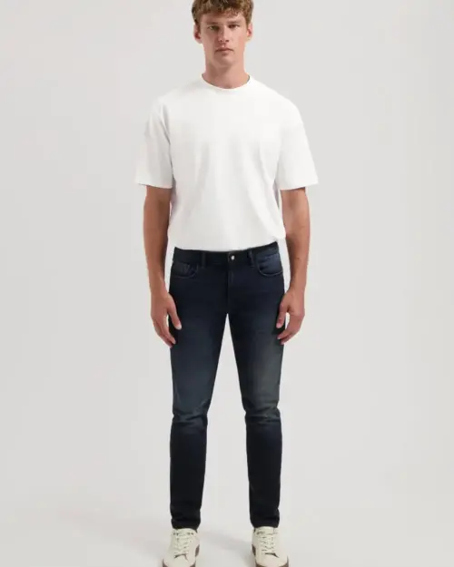 Alternative view of Dstrezzed Lancaster 5 Pocket Denim Jeans 551522 Deep Blue Black