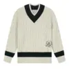 Dstrezzed  Lennox Knitwear V-neck 406062 Silver Birch - Image 5
