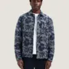 Dstrezzed Lino Men's Overshirt Damast 155508 Navy