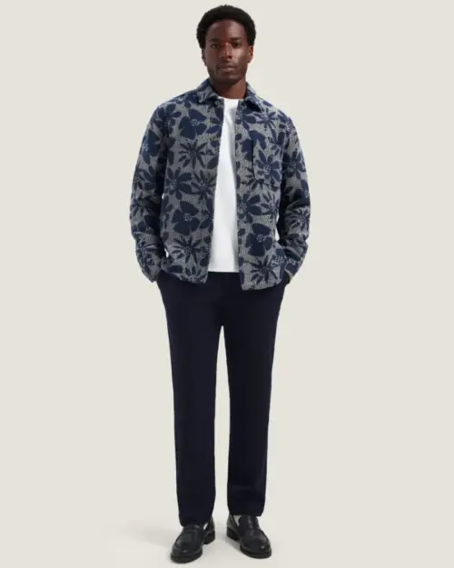 Alternative view of Dstrezzed  Lino Men's Overshirt Damast 155508 Navy