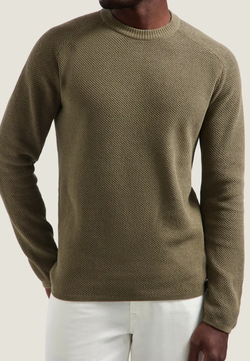 Dstrezzed Neill Big Chenile Sweatshirt 406836 Stone Grey - Image 4