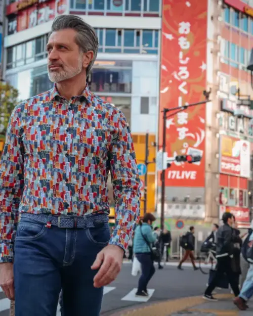 Alternative view of A Fish Named Fred Shirt Tokyo Street Signs 34.017