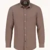A Fish Named Fred Shirt brushed twill 34.022 Choc Brown