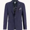 A Fish Named Fred Blazer Herringbone 34.108 Navy