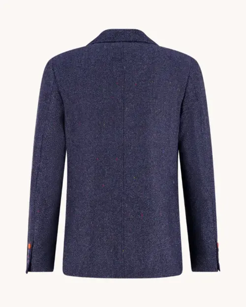 Alternative view of A Fish Named Fred Blazer Herringbone 34.108 Navy