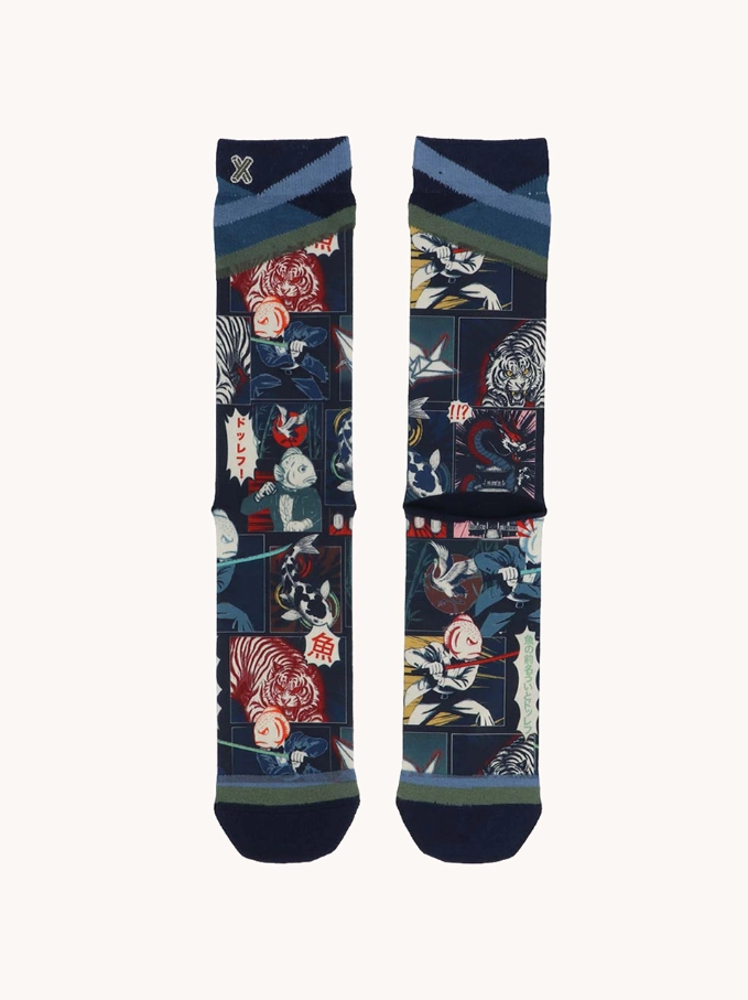 A Fish Named Fred Men's Socks 34.263 Manga - Image 2