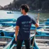 A fish named Fred T-shirt keep it Koi 34.401 Navy - Image 4