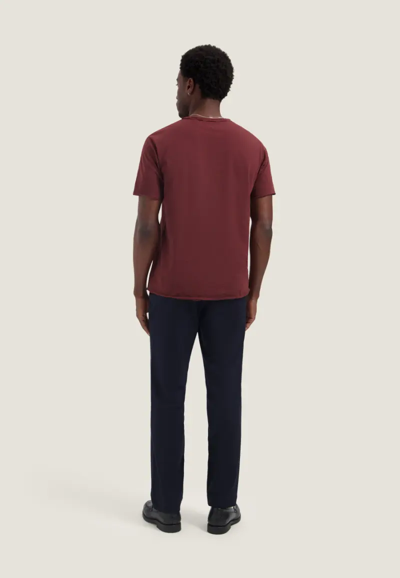 Dstrezzed Mc Queen Organic Cotton T-Shirt 202274 Dark Red - Image 4