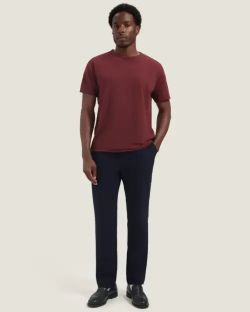 Alternative view of Dstrezzed Mc Queen Organic Cotton T-Shirt 202274 Dark Red