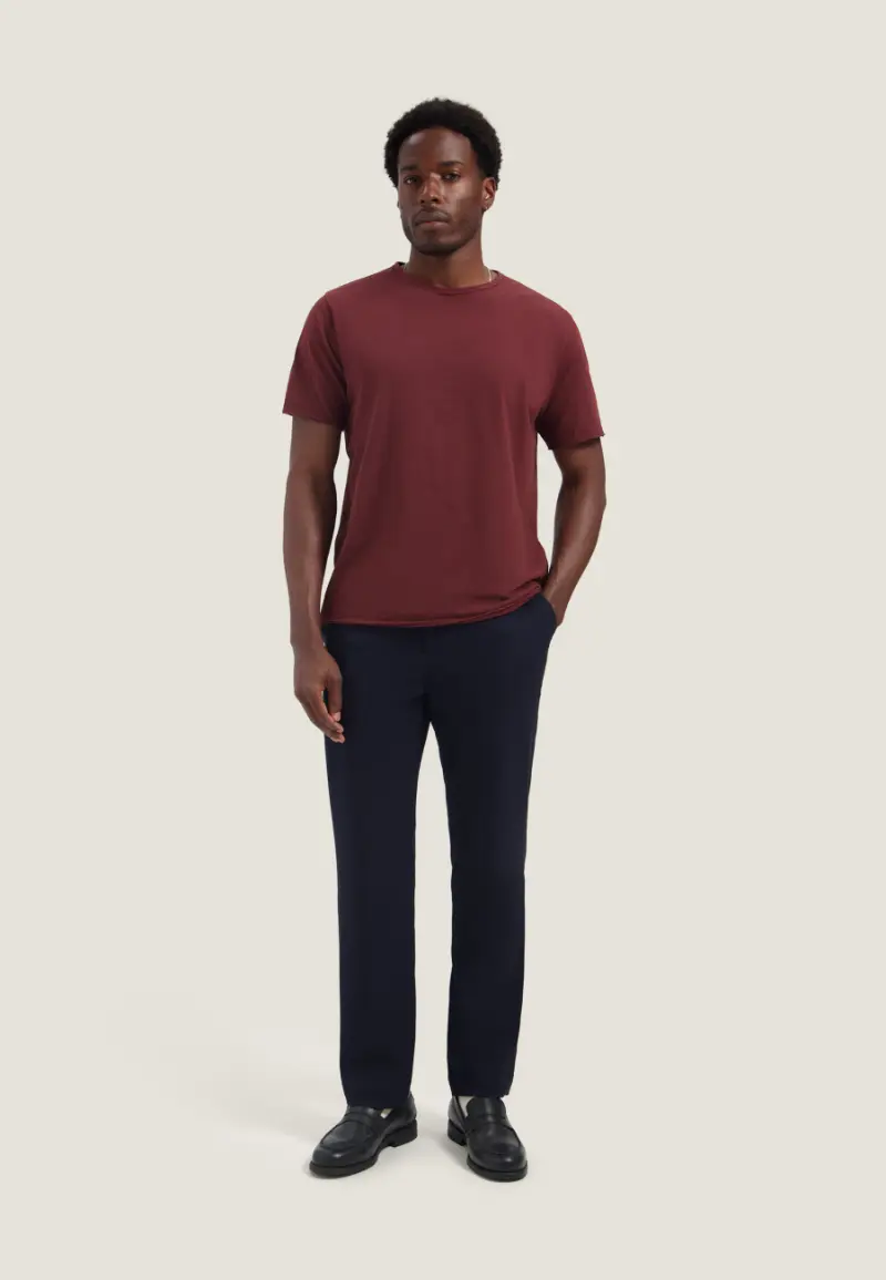 Dstrezzed Mc Queen Organic Cotton T-Shirt 202274 Dark Red - Image 2