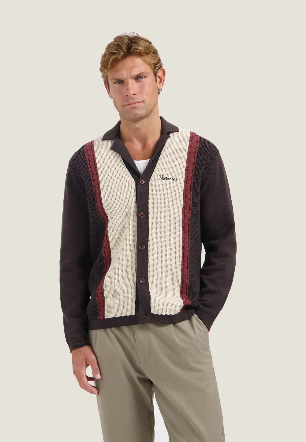 Dstrezzed Samuel Golf Cardigan 406810 Dk Red