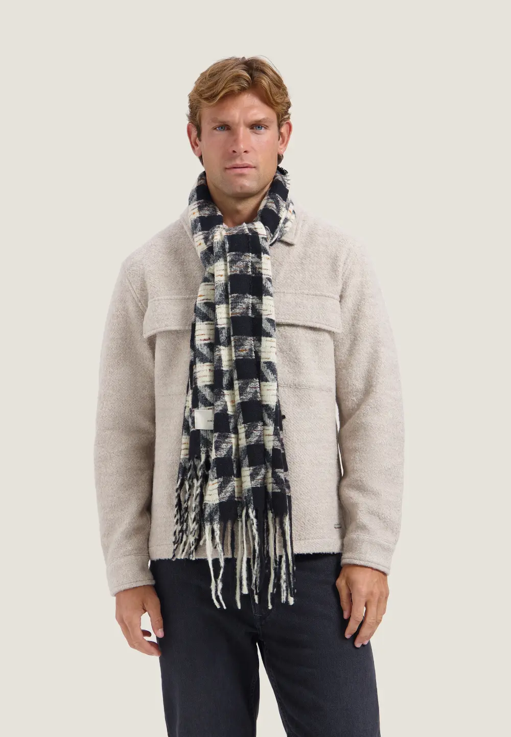 Dstrezzed Findlay Men's Scarf 656016 Dark Grey