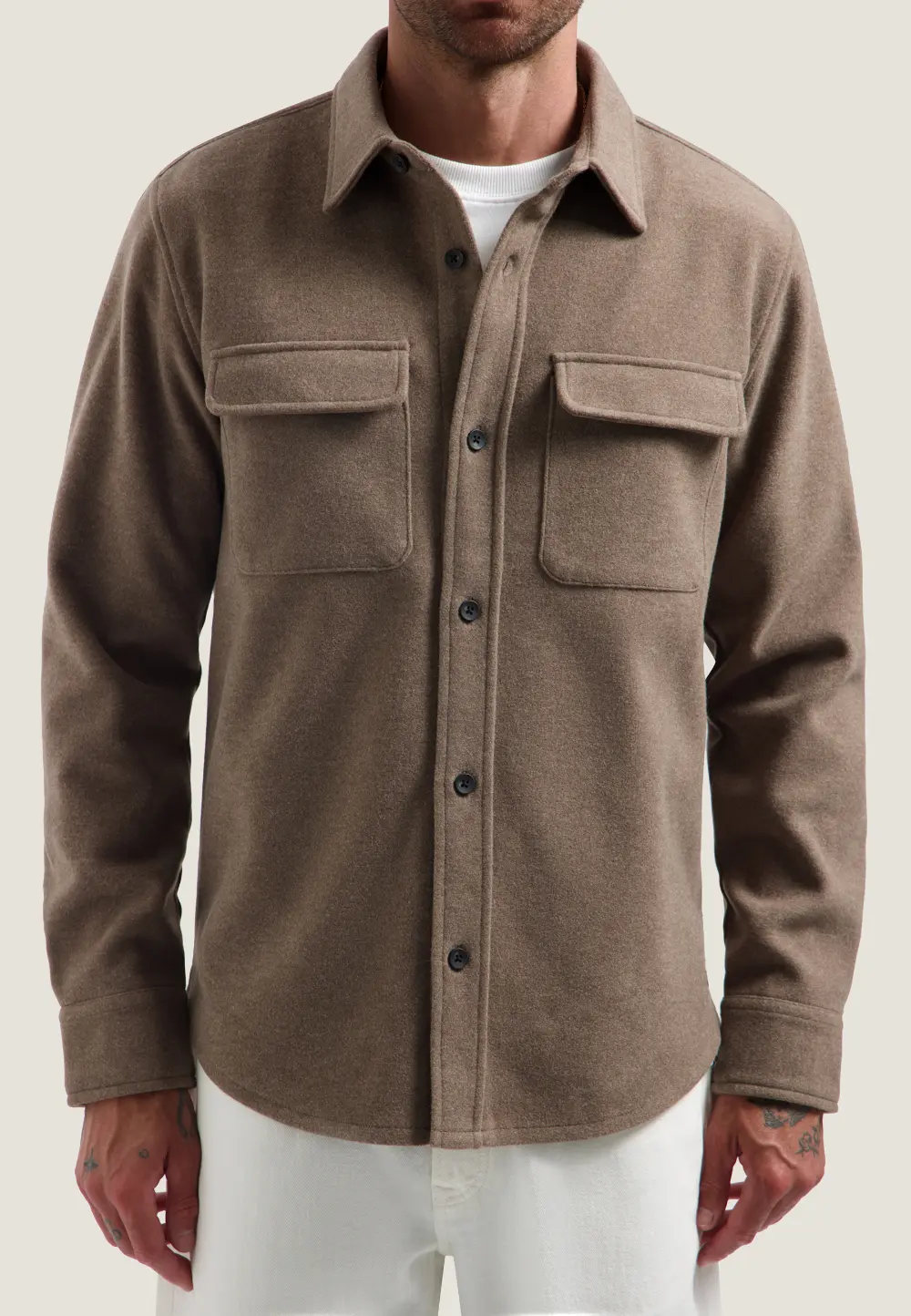 Dstrezzed Ulrik Overshirt 303776 Walnut - Image 5