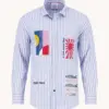 A fish named Fred Shirt Stripe 34.026 Light Blue
