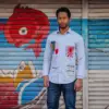 A fish named Fred Shirt Stripe 34.026 Light Blue - Image 4