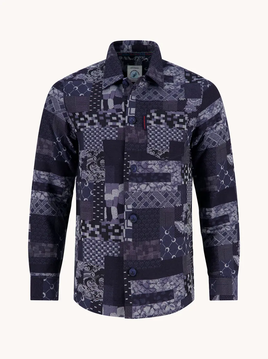 A fish named Fred Overshirt 34.031 Indigo - Image 2