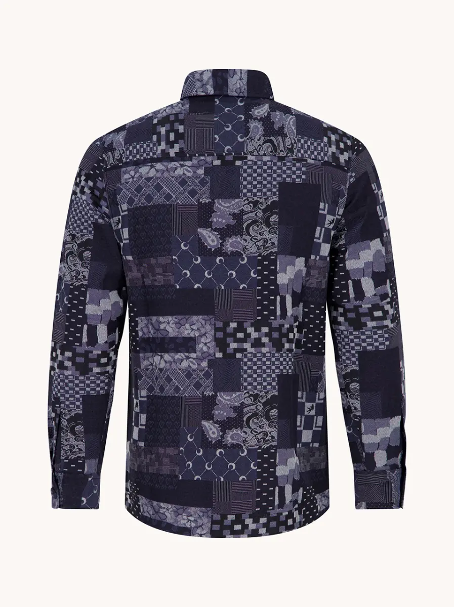 A fish named Fred Overshirt 34.031 Indigo - Image 4