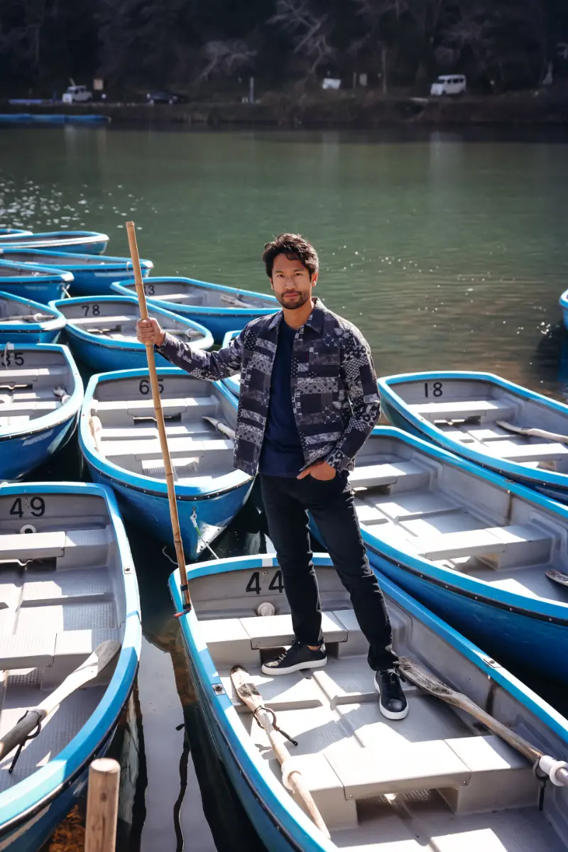 A fish named Fred Overshirt 34.031 Indigo - Image 3