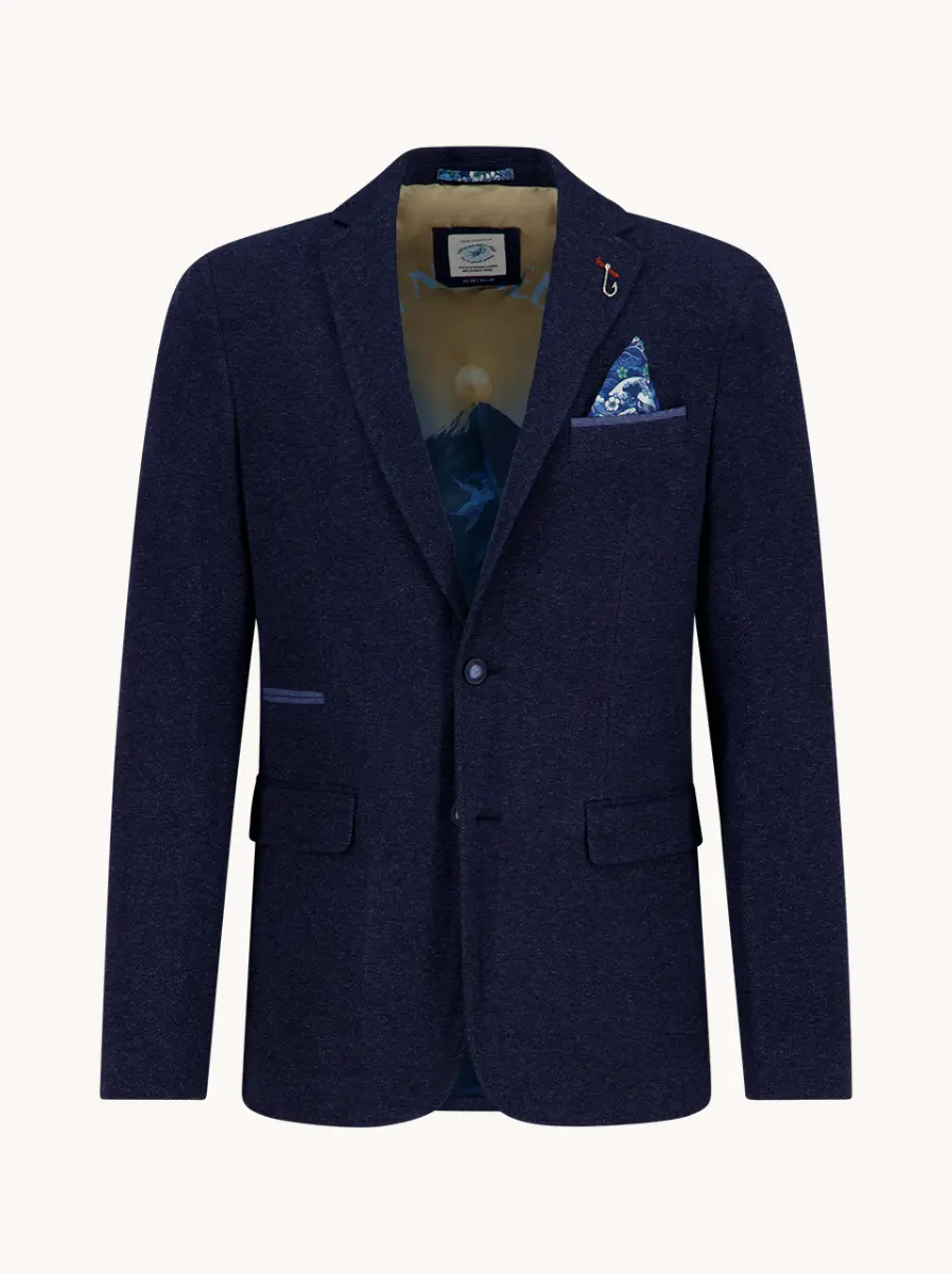 A fish named Fred Blazer Pique 34.101 Navy - Image 2