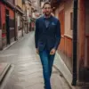 A fish named Fred Blazer Pique 34.101 Navy
