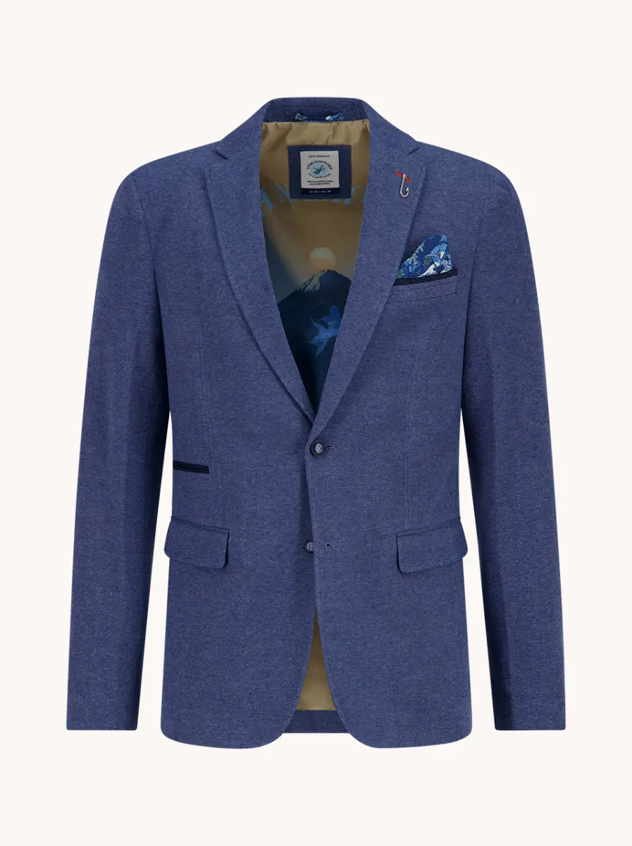 A fish named Fred Blazer Pique 34.101 Cobalt