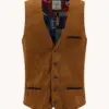 A fish named Fred Waistcoat Rib 34.134 Cognac