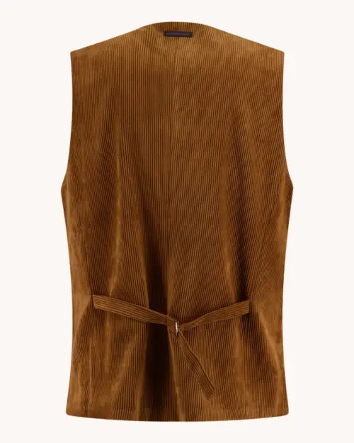Alternative view of A fish named Fred  Waistcoat Rib 34.134 Cognac