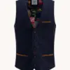 A fish named Fred Waistcoat Rib 34.134 Navy
