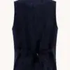 A fish named Fred Waistcoat Rib 34.134 Navy - Image 3