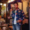 A fish named Fred Fancy Jacket Graphic 34.173 Navy