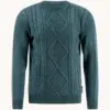 A fish named Fred  Pullover Cable 34.501 Forest Green - Image 2