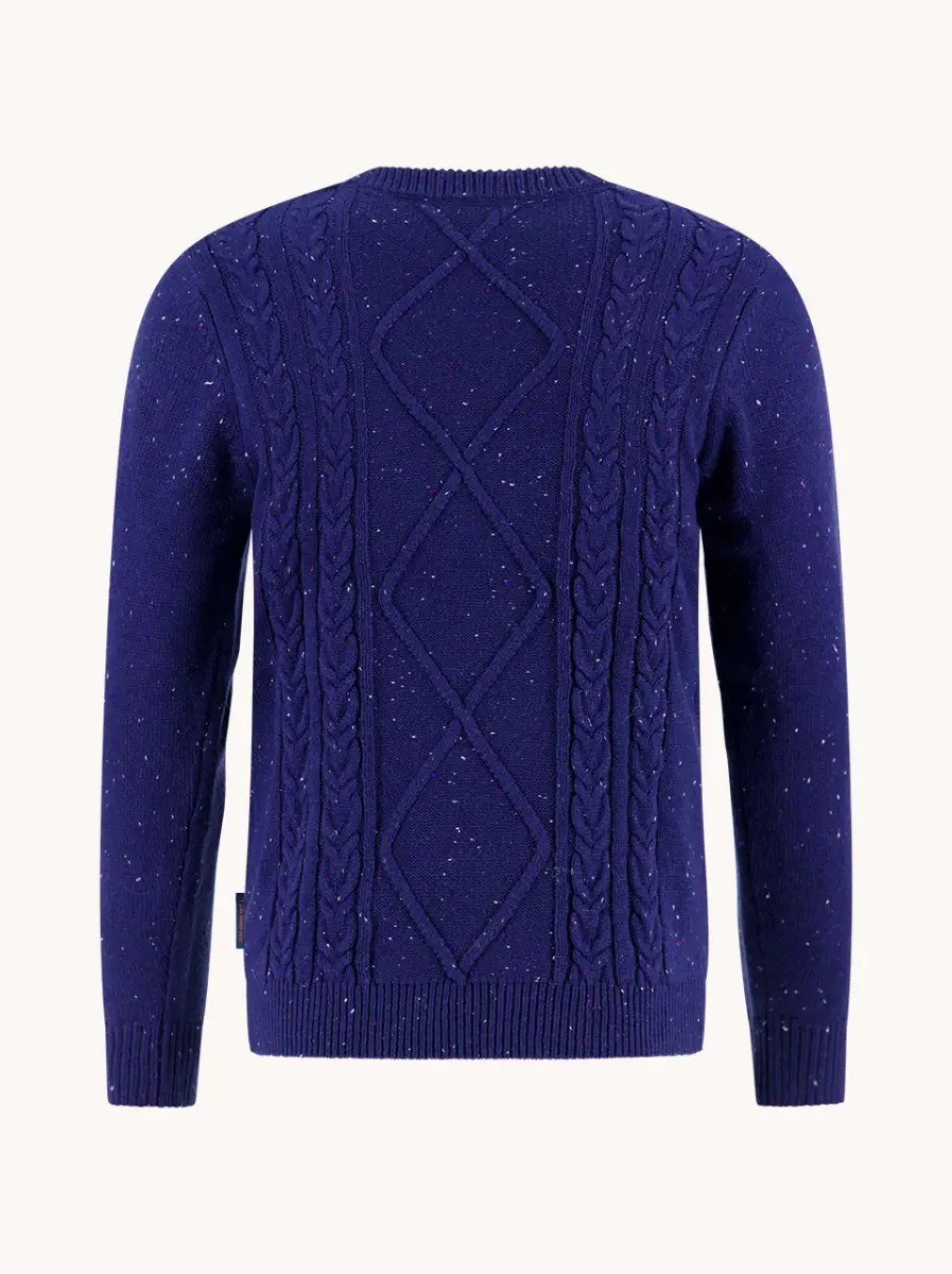A fish named Fred Pullover Cable 34.501 Night Sky Blue - Image 2