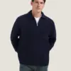 Dstrezzed Zac Polo Oversized Knitwear 406072 Navy Melange