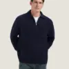 Dstrezzed Zac Polo Oversized Knitwear 406072 Navy Melange