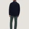 Dstrezzed Zac Polo Oversized Knitwear 406072 Navy Melange - Image 4